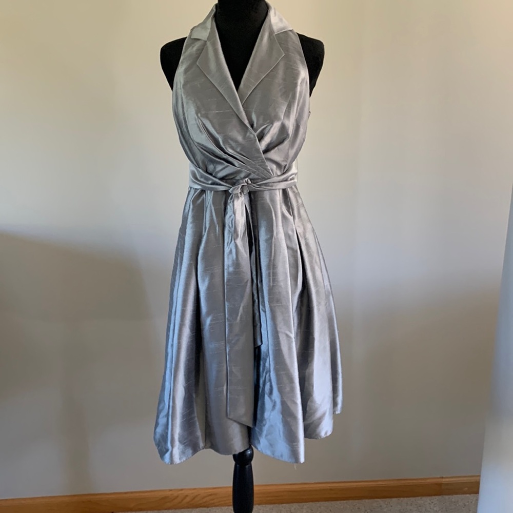 Jones Wear 6P gray evening dress